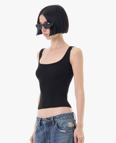  STRESSMAMA - Áo ba lỗ nữ cổ vuông phom ôm 