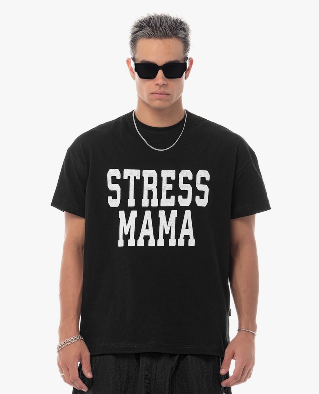 STRESSMAMA - Áo thun unisex cổ tròn tay ngắn SSMA Basic