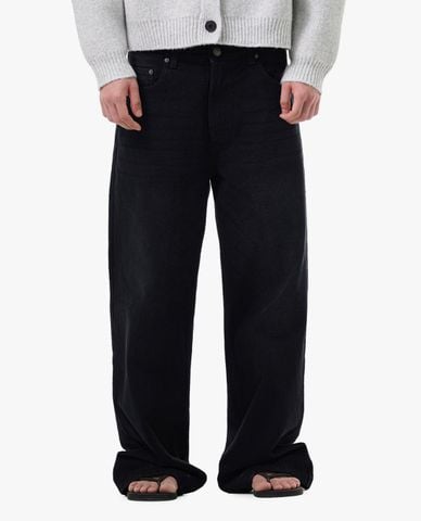  STRESSMAMA - Quần jeans unisex ống rộng thời thượng 