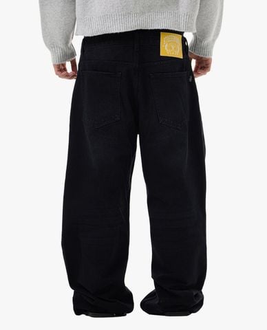  STRESSMAMA - Quần jeans unisex ống rộng thời thượng 