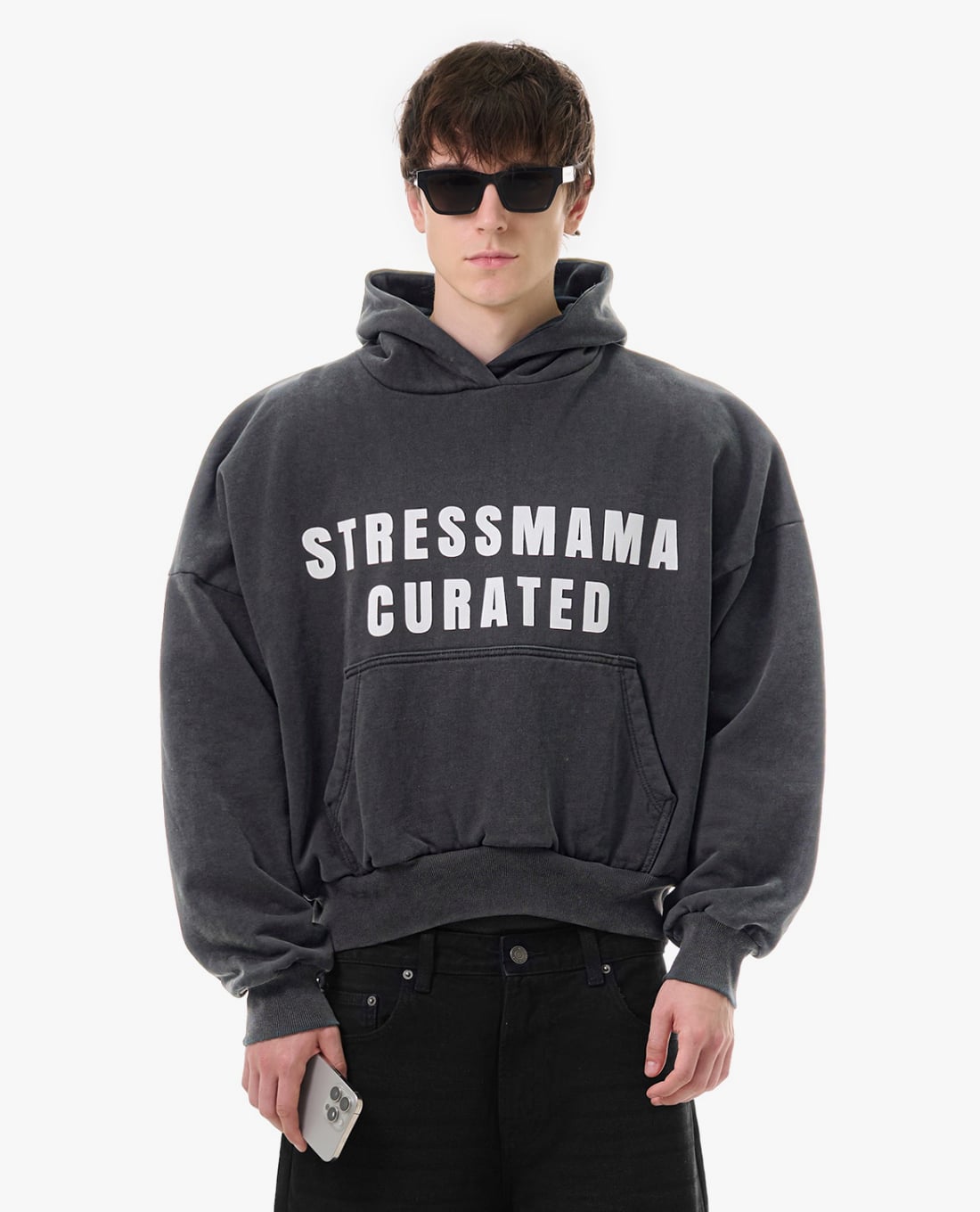 STRESSMAMA - Áo hoodie unisex tay dài Curated