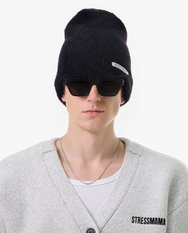  STRESSMAMA - Nón len unisex phối logo 