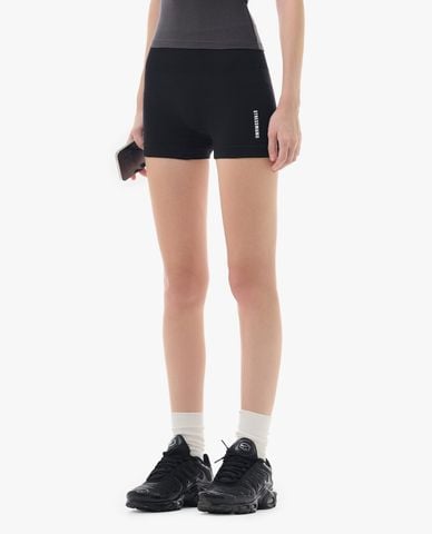  STRESSMAMA - Quần short biker nữ phom ôm in logo 