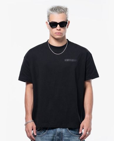  STRESSMAMA - Áo thun unisex cổ tròn tay ngắn Glitter 