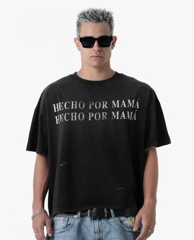  STRESSMAMA - Áo thun unisex cổ tròn tay ngắn Hecho V2 