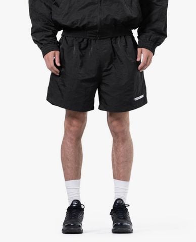  STRESSMAMA - Quần short unisex ống rộng thêu logo Coach 