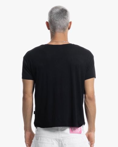  STRESSMAMA - Áo thun unisex cổ tròn tay ngắn Hôtel Mama Logo 