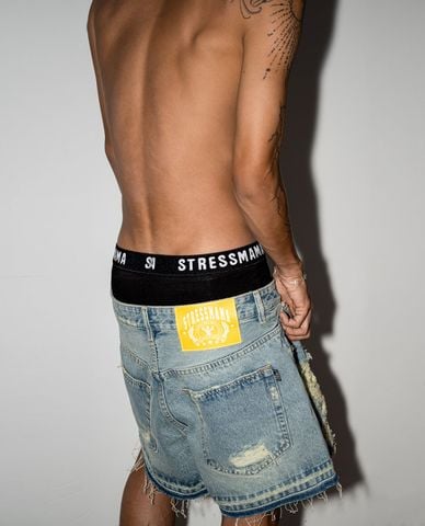  STRESSMAMA - Quần lót nam dáng boxer dệt logo 