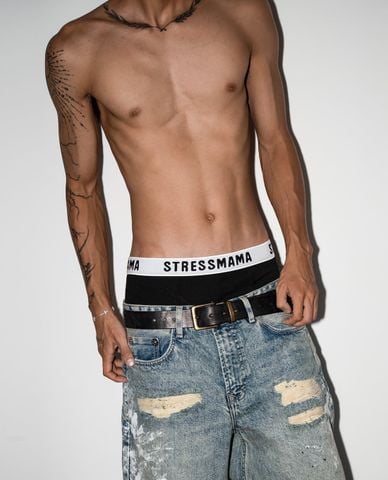  STRESSMAMA - Quần lót nam dáng boxer dệt logo 