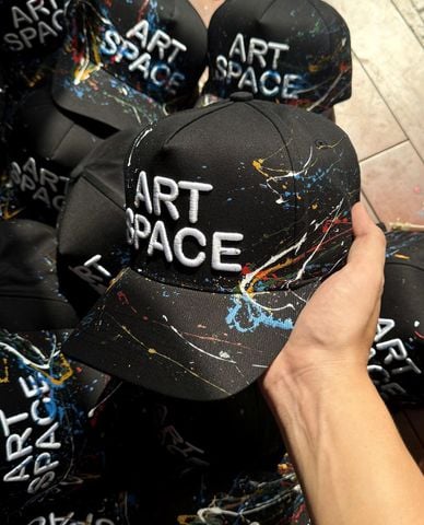  STRESSMAMA - Nón bóng chày unisex thêu chữ Art Space 