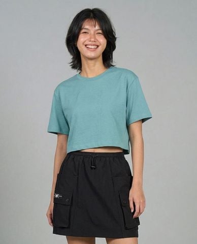  KANGOL - Chân váy chữ A mini túi hộp 