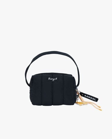  KANGOL - Túi đeo vai nữ chần bông phối charm 