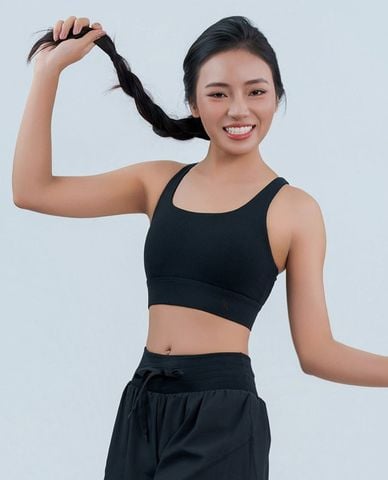  AZURA - Áo bra thể thao nữ cổ U lưng cut out 