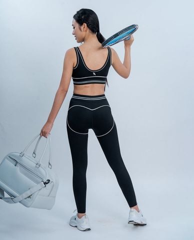  AZURA - Set đồ tập yoga nữ phối viền 
