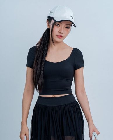  AZURA - Áo croptop nữ tay ngắn phom ôm Grace 