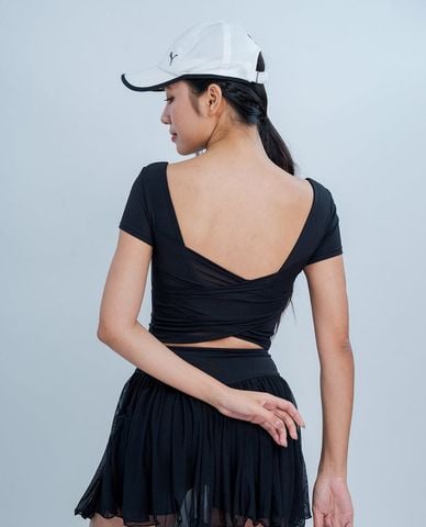  AZURA - Áo croptop nữ tay ngắn phom ôm Grace 