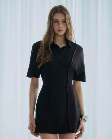  DEZUS - Đầm polo mini tay ngắn phom ôm Nyxin 