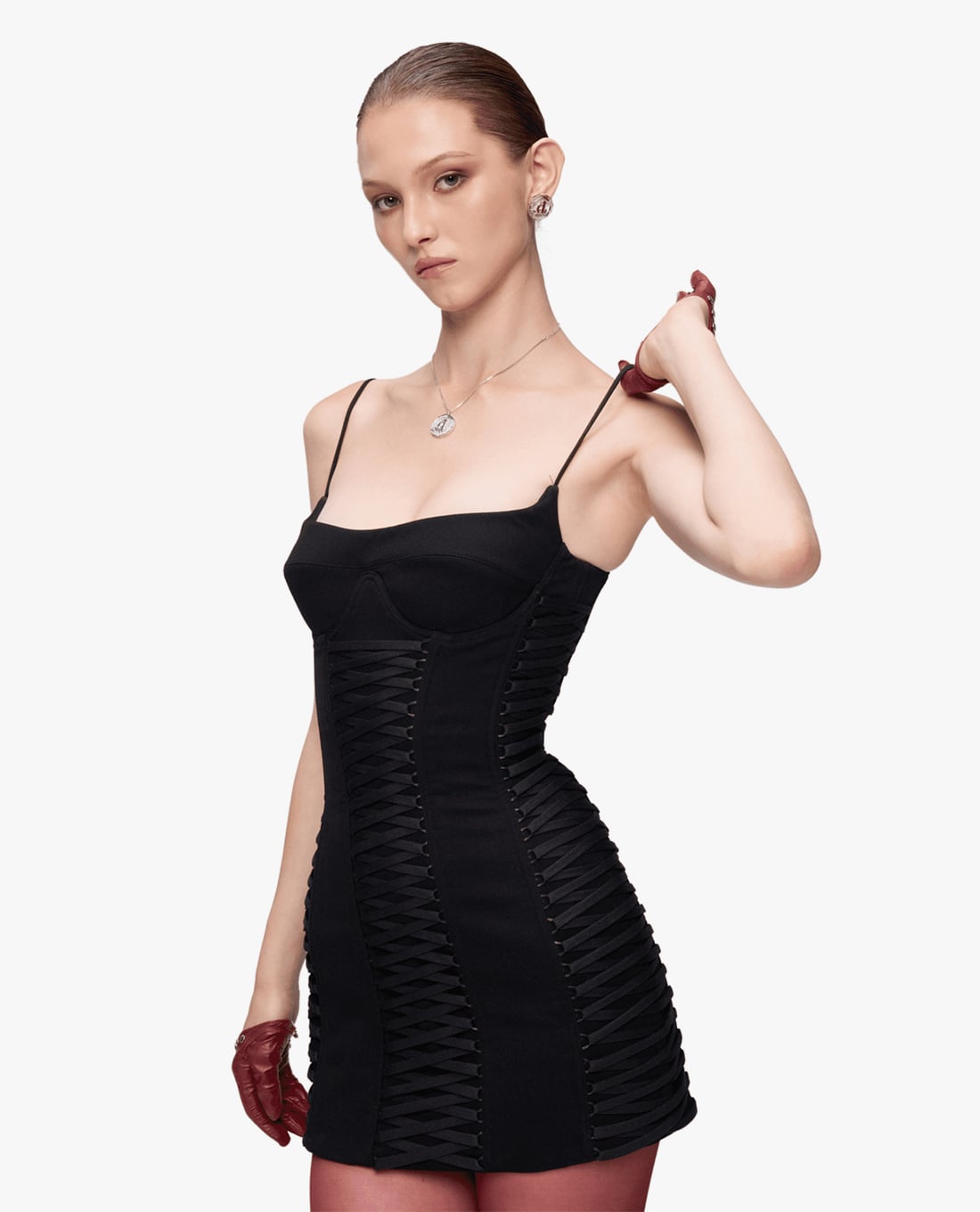 FANCì CLUB - Đầm hai dây mini phom ôm Tasha