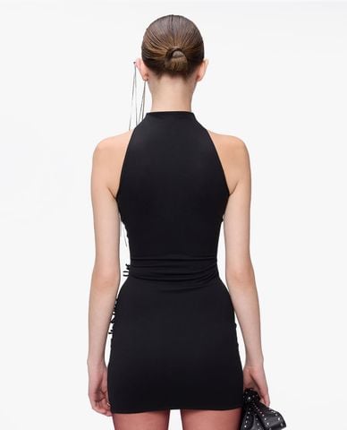  FANCì CLUB - Đầm mini cổ cao phom ôm thêu hoa Hailey 