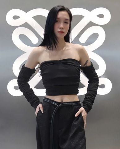  DEZUS - Áo kiểu nữ dáng quây tay rời phối nhún 