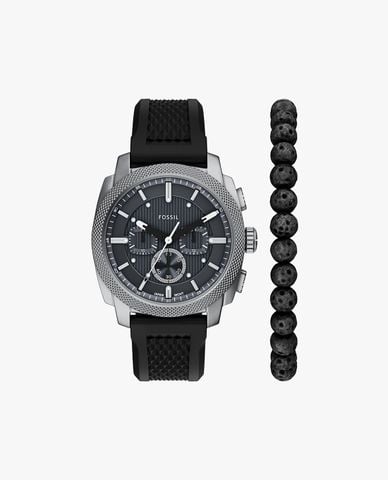 FOSSIL - Set đồng hồ và vòng đeo tay nam Machine 44mm 