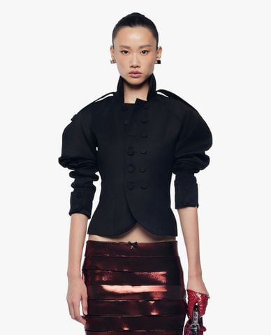  FANCì CLUB - Áo khoác hai hàng nút nữ vai phồng Victoria 