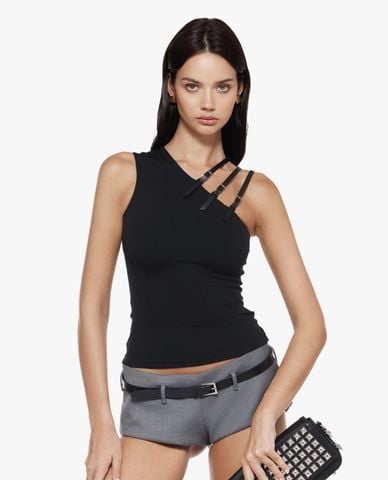  FANCì CLUB - Áo sát nách nữ lệch vai phối đai Caroline 