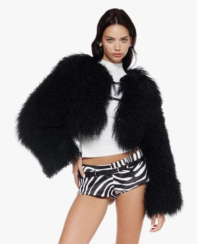  FANCì CLUB - Áo khoác lông nữ phom croptop Candy 