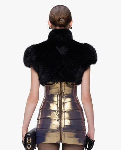  FANCì CLUB - Áo khoác lông nữ phom croptop Kate 