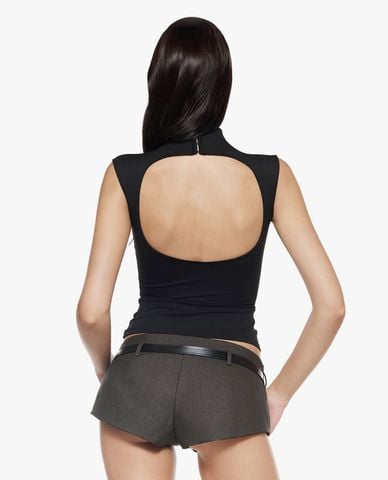  FANCì CLUB - Áo sát nách nữ cổ cao phom ôm Token 