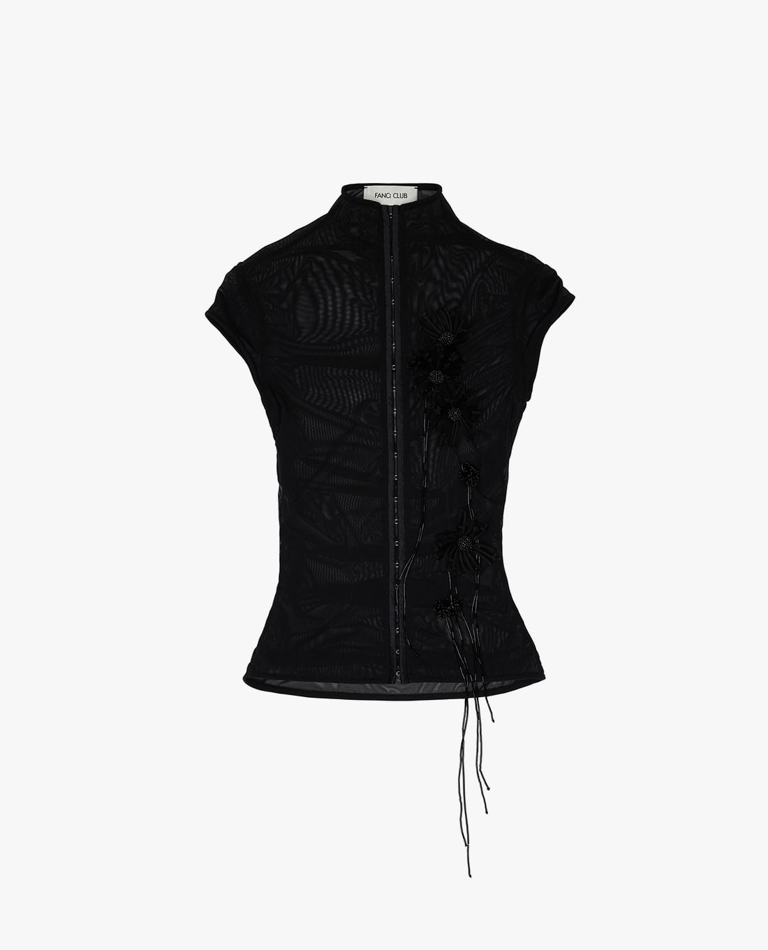 FANCì CLUB - Áo kiểu nữ xuyên thấu đính hoa thêu Botany