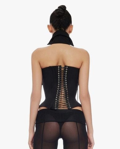  FANCì CLUB - Áo corset nữ phối lớp xếp tầng Savannah 