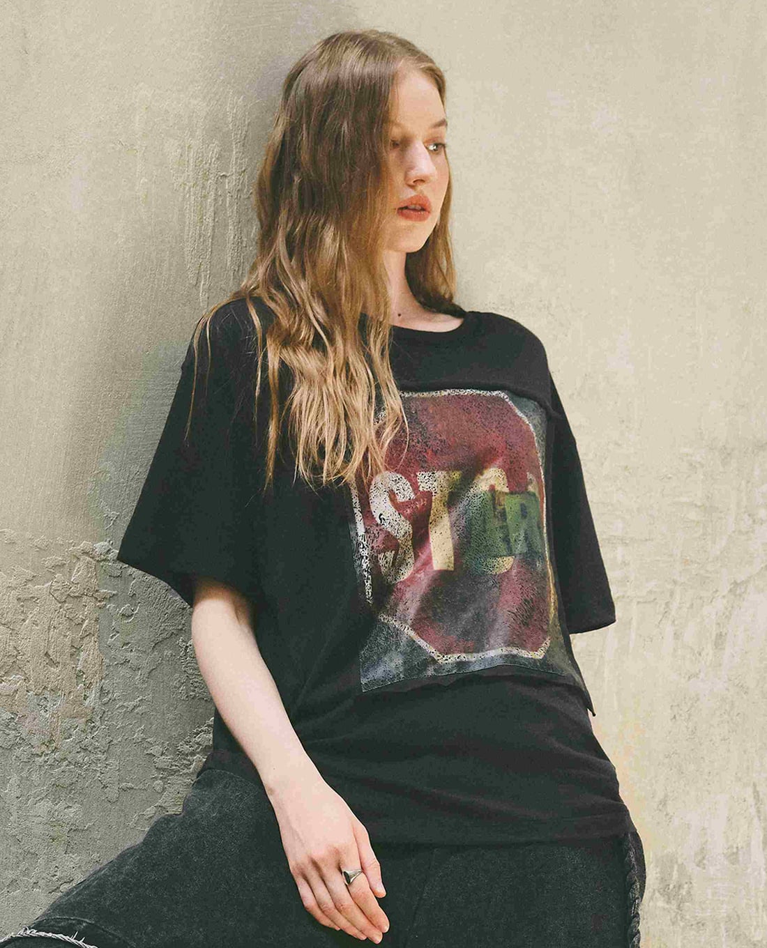 DEZUS - Áo thun nữ cổ tròn tay ngắn Anissam