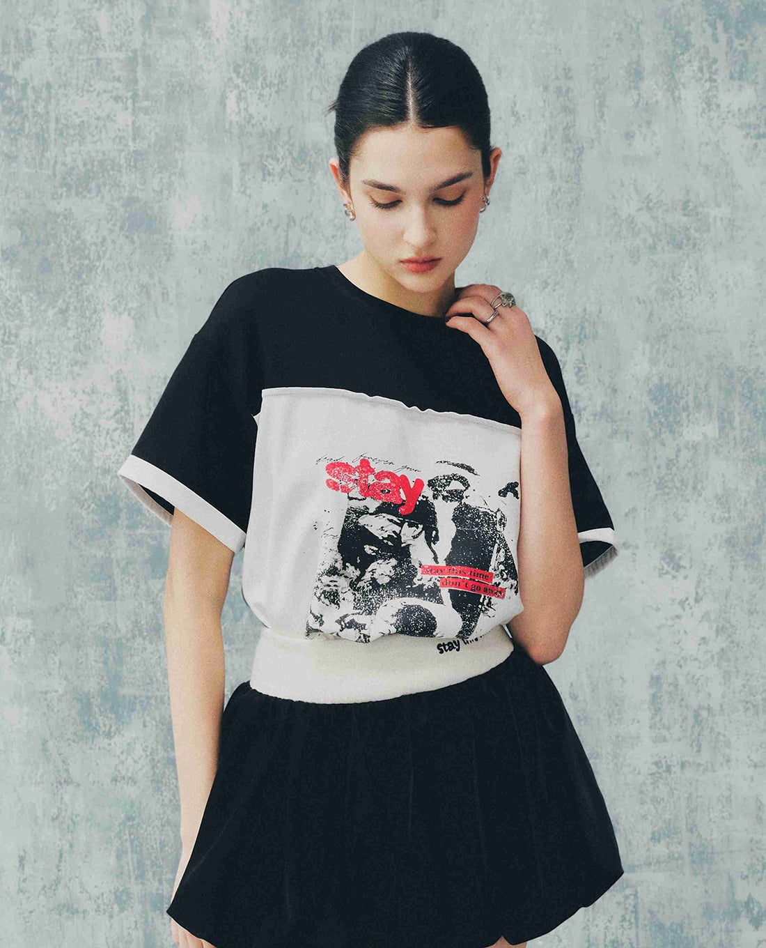 DEZUS - Áo thun nữ cổ tròn tay ngắn Faerie