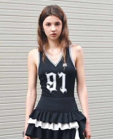  DEZUS - Áo sát nách nữ cổ V phom ôm Yassir 