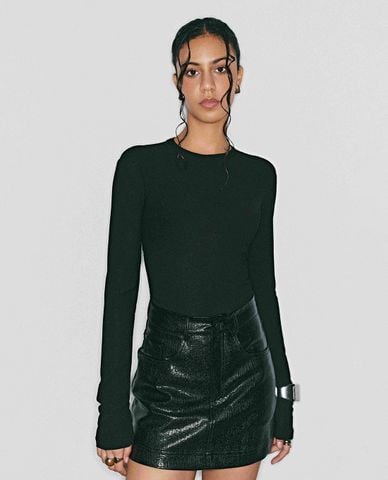  DEZUS - Chân váy chữ A mini phom ôm Lainey 