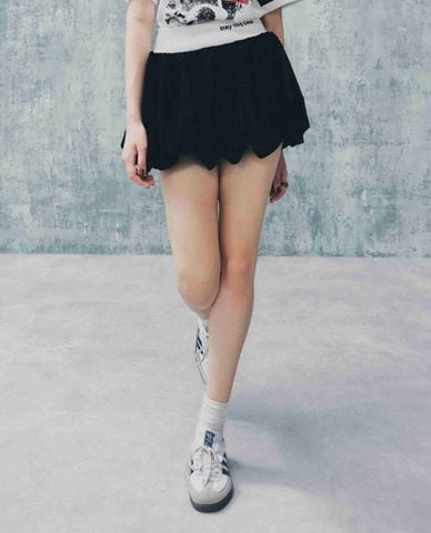  DEZUS - Chân váy mini dáng xòe trái bí Faerie 