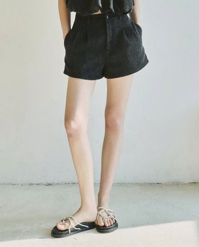  DEZUS - Quần short ngắn nữ xếp li Hilia 