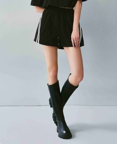  DEZUS - Quần short ngắn nữ lưng thun phối dây rút Aurelia 