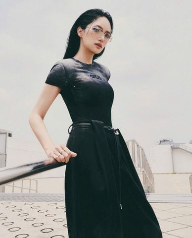  DEZUS - Quần nữ ống rộng lưng thun Laley 