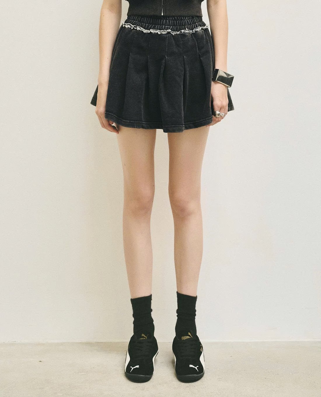 DEZUS - Chân váy xếp li mini Ernes