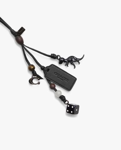  COACH - Móc khóa treo túi unisex Heritage 