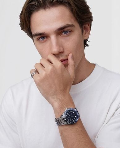  DANIEL WELLINGTON - Đồng hồ nam Iconic GMT Link 40mm 