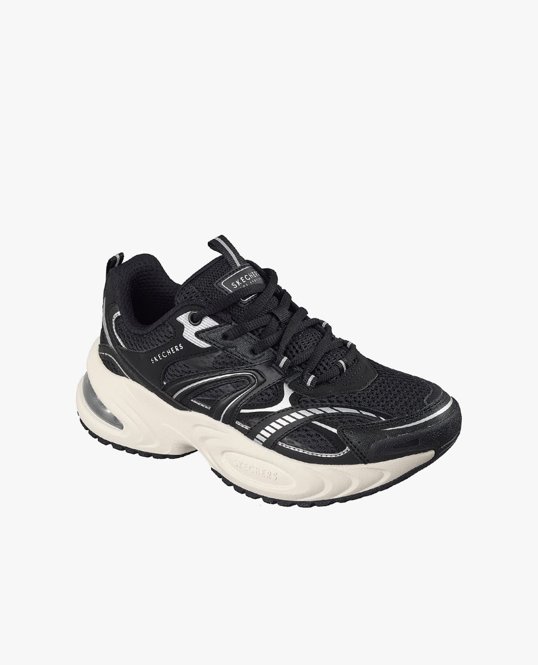 SKECHERS Street UNO Ryze giày sneakers nữ cổ thấp màu đen