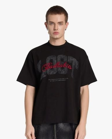  BAD HABITS - Áo thun unisex cổ tròn tay ngắn Lost 
