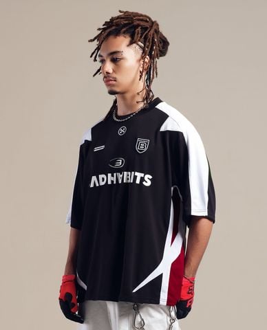  BAD HABITS - Áo thun unisex cổ tròn tay ngắn Bad F1 