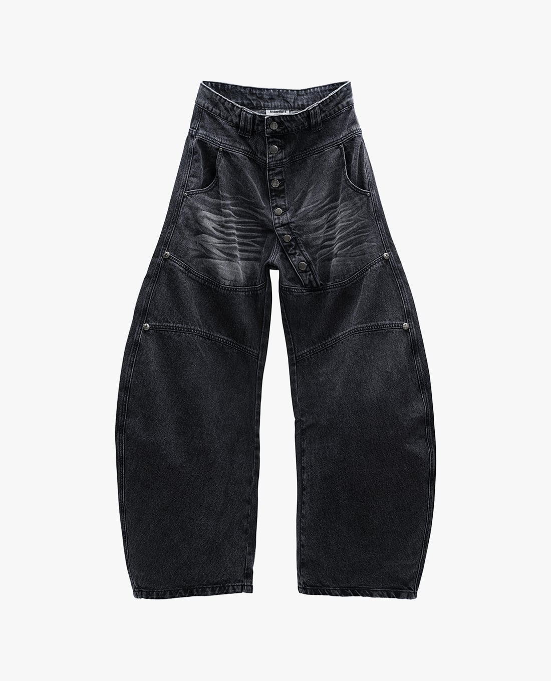 BAD HABITS - Quần jeans unisex ống rộng Lockdown