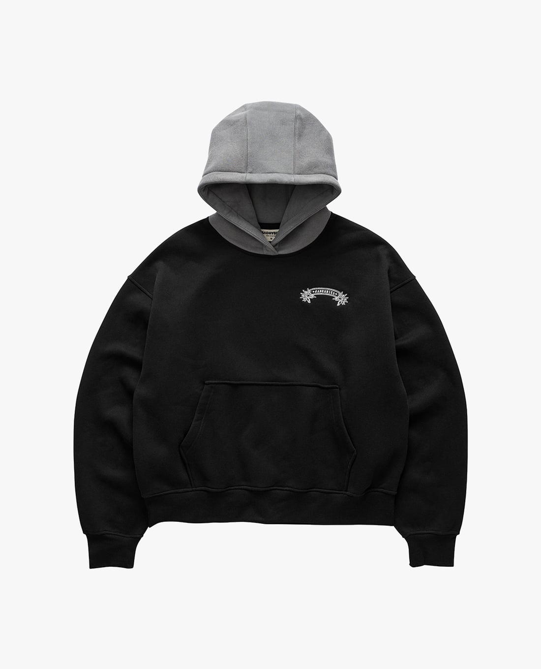 BAD HABITS - Áo hoodie unisex phom boxy De Base