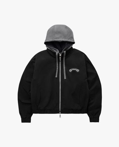 BAD HABITS - Áo khoác phối mũ unisex Ash 
