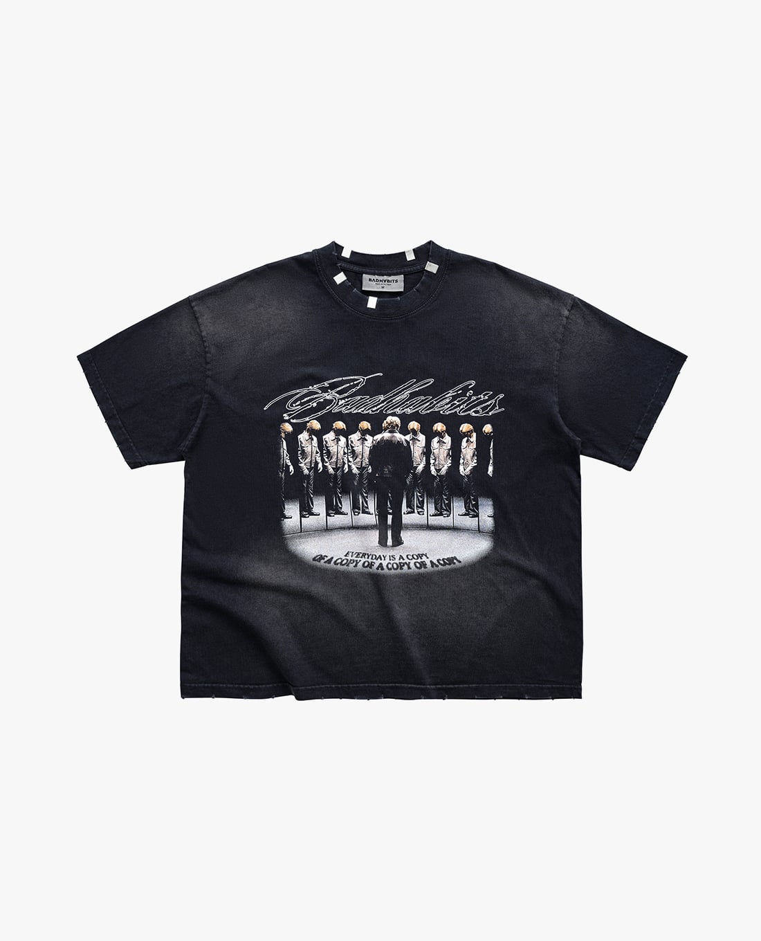BAD HABITS - Áo thun unisex cổ tròn tay ngắn The Loop